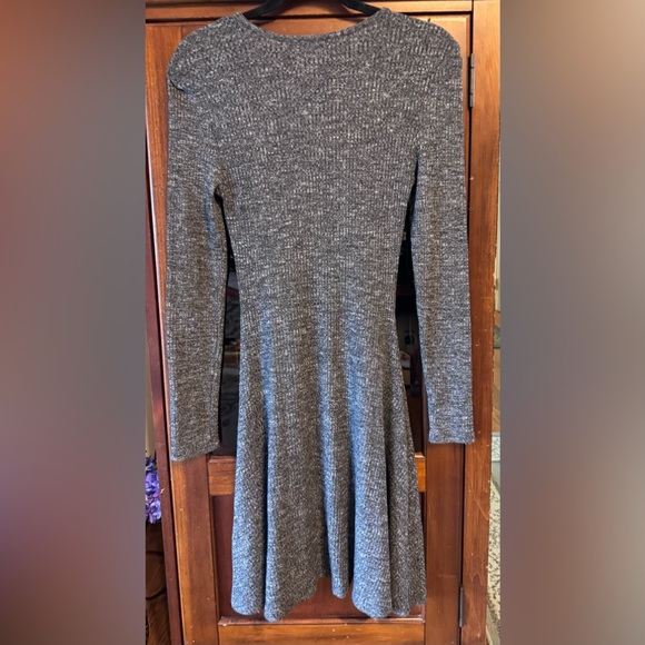 Christian Siriano New York Charcoal Long Sleeve Dress size Medium - Picture 3 of 8